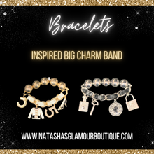 Load image into Gallery viewer, Inspired Big Charm Band Bracelets
