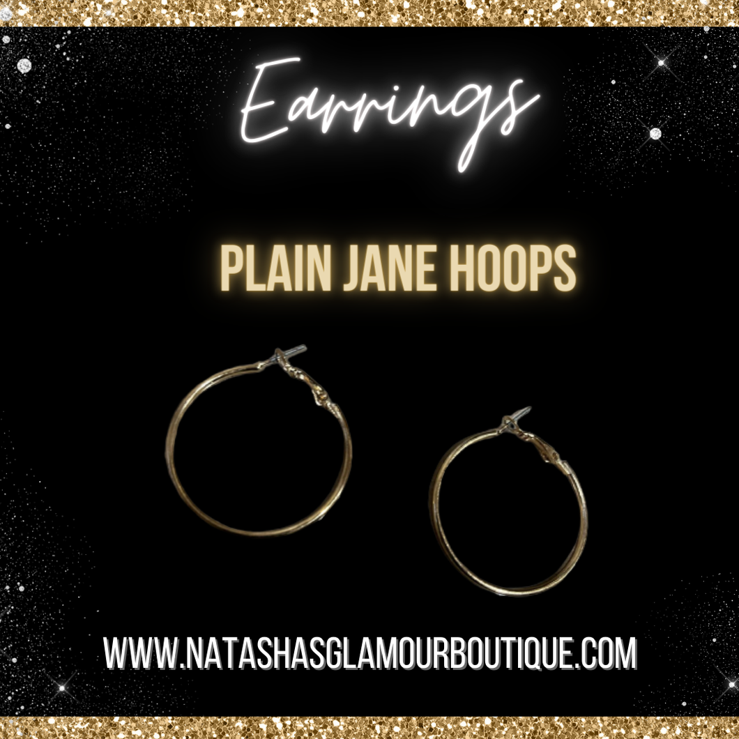 Plain Jane Hoops