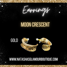 Load image into Gallery viewer, Moon Crescent Earrings
