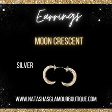 Load image into Gallery viewer, Moon Crescent Earrings
