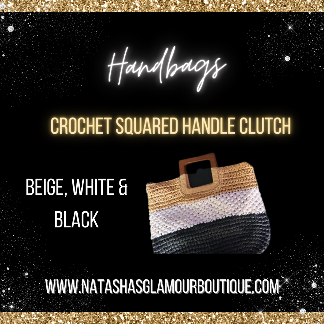 Crochet Squared Handle Clutch