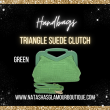 Load image into Gallery viewer, Triangle Suede Clutch
