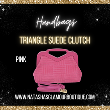 Load image into Gallery viewer, Triangle Suede Clutch
