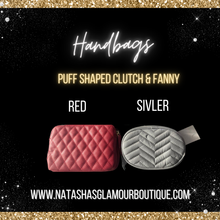 Load image into Gallery viewer, Puff Shaped Clutch &amp; Fanny
