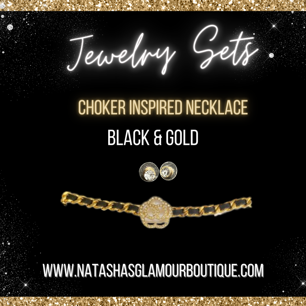 Choker Inspired Necklace Set