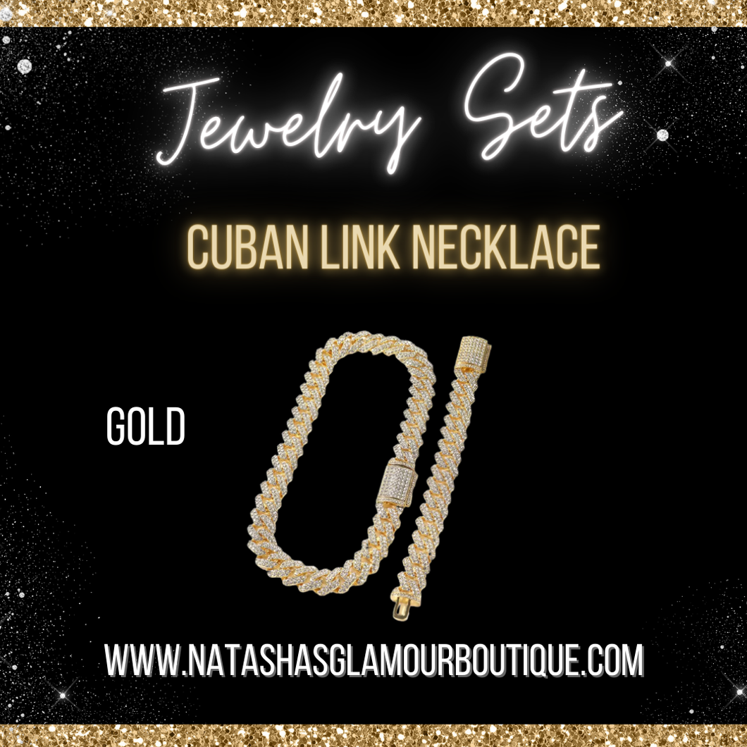 Cuban Link Necklace Set