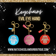 Load image into Gallery viewer, Evil Eye Hand Keychains
