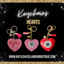 Load image into Gallery viewer, Heart Keychains
